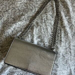 Silver Chain Strap Women's Bag